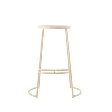 Hula 28.75" Modern Designer Iron Curved Backless Bar Stool
